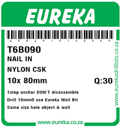 T6B090 - Nylon Countersunk -T6B090_Label_T